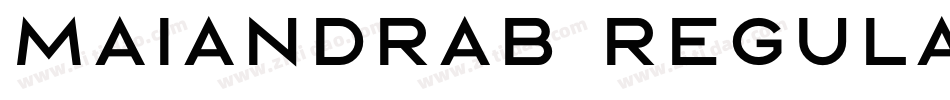 MaiandraB Regular字体转换